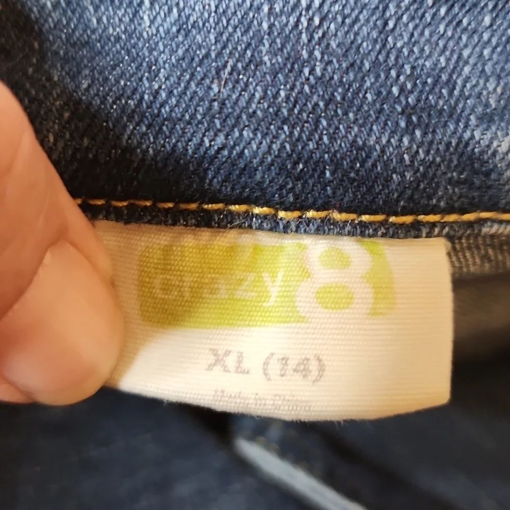 Crazy 8 girls crop jean jacket